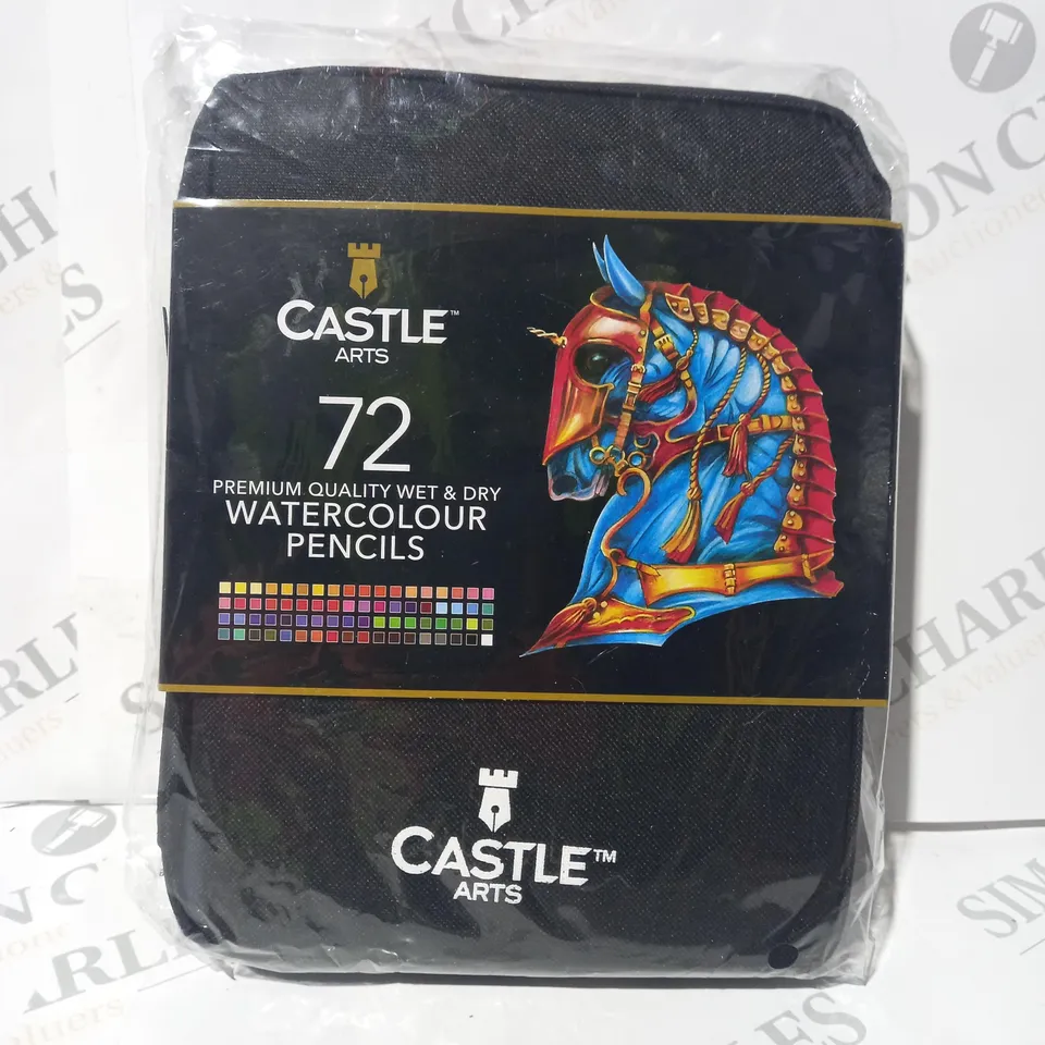 CASTLE ARTS 72 PREMIUM QUALITY WET & DRY WATERCOLOUR PENCILS