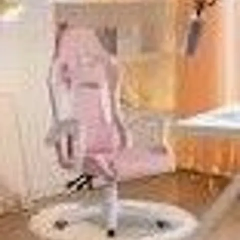 BOXED ARES PC & RACING GAMING CHAIR PINK/WHITE