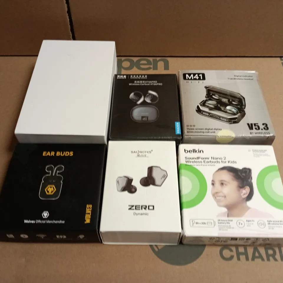 APPROX 10 ASSORTED WIRELESS AND WIRED EARPHONES