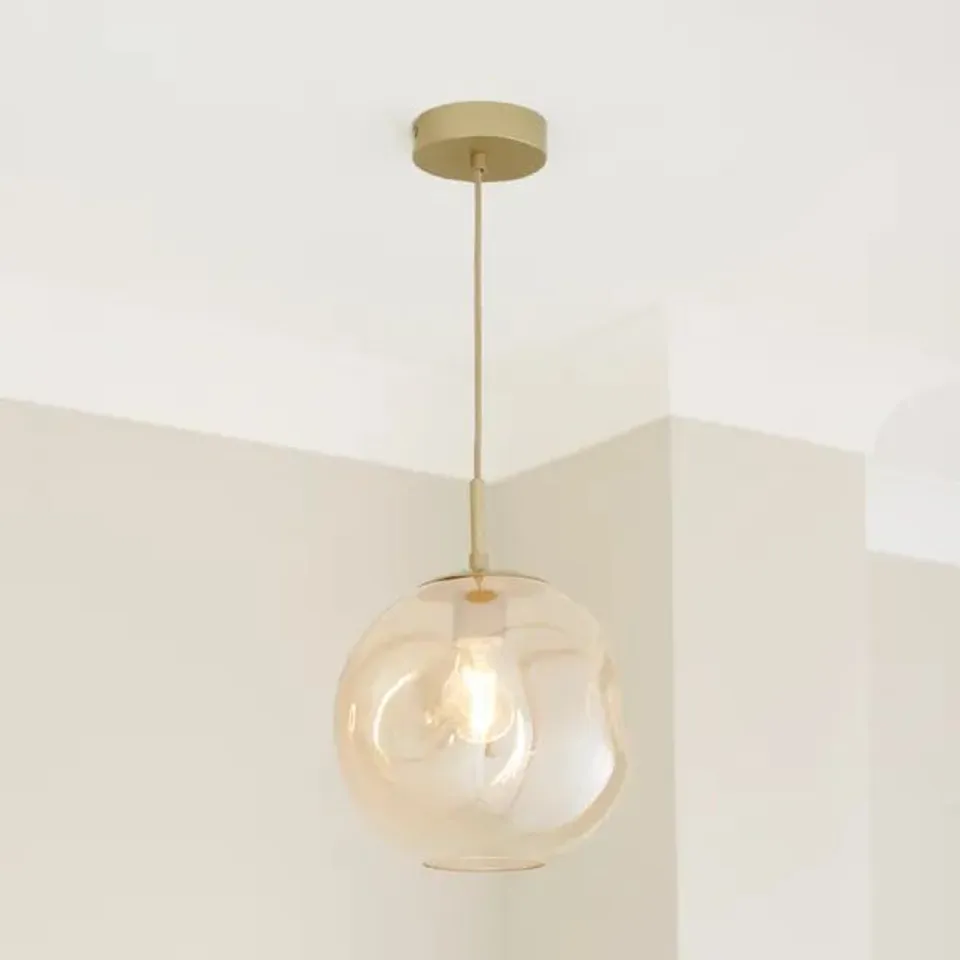 BOXED ALEXIS GLASS PENDANT LIGHT