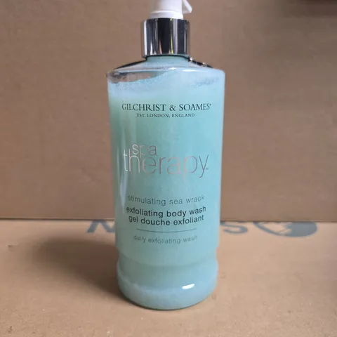 GILCHRIST & SOAMES SPA THERAPY EXFOLIATING BODY WASH – PUMP BOTTLE 458ML