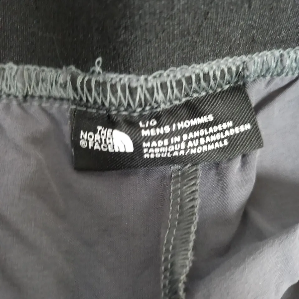 GREY NORTH FACE TRACK PANTS - LARGE 