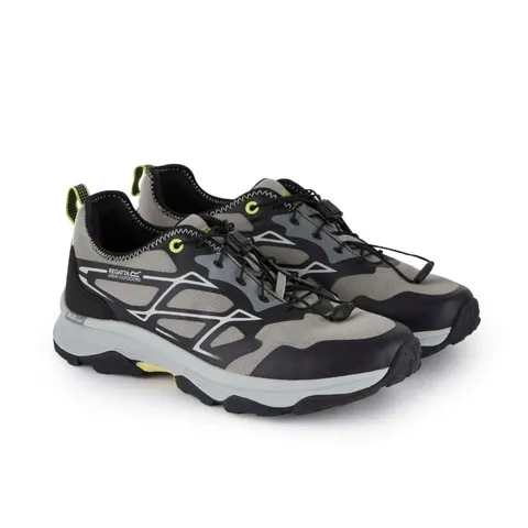 REGATTA MENS BLAZE WALKING SHOES - GREY/BLACK/LIME - SIZE 7
