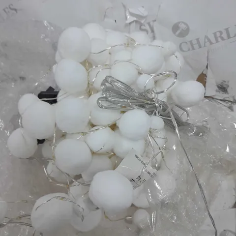 BOXED 160 LED SNOWBALL LIGHT GARLAND
