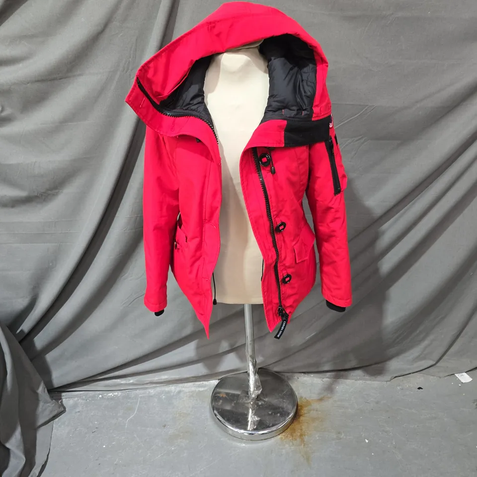 CANADA GOOSE PINK HOODED DOWN PARKA – XS