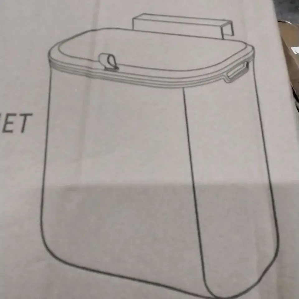 BOXED IN CABINET TRASH CAN