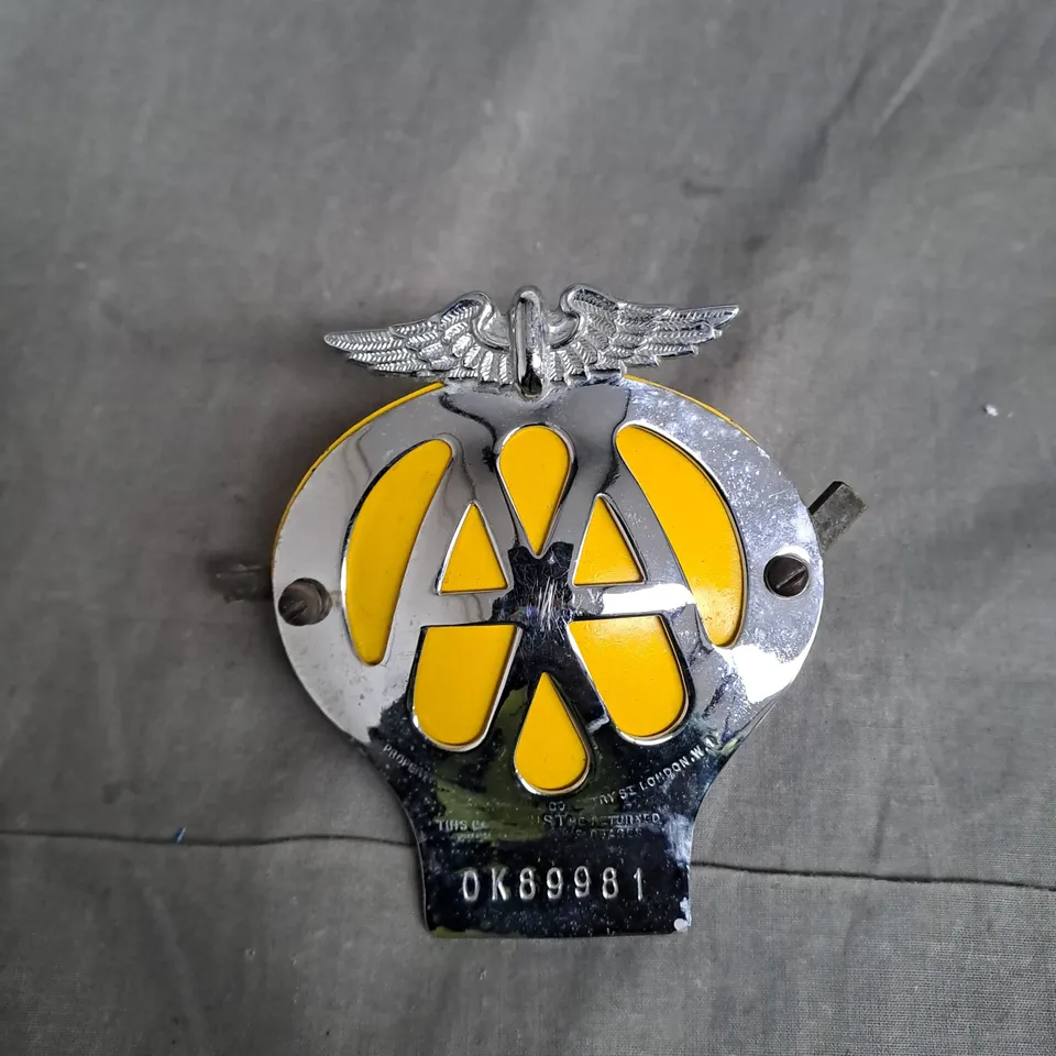 AA CAR BADGE 