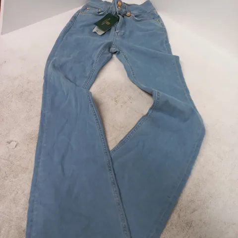 HOLLAND COOPER HIGH RISE FLARED JEANS β LIGHT DENIM, UK 8 (8S)