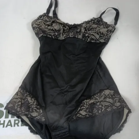 BONPRIX BLACK LACE BODYSUIT, UK 14