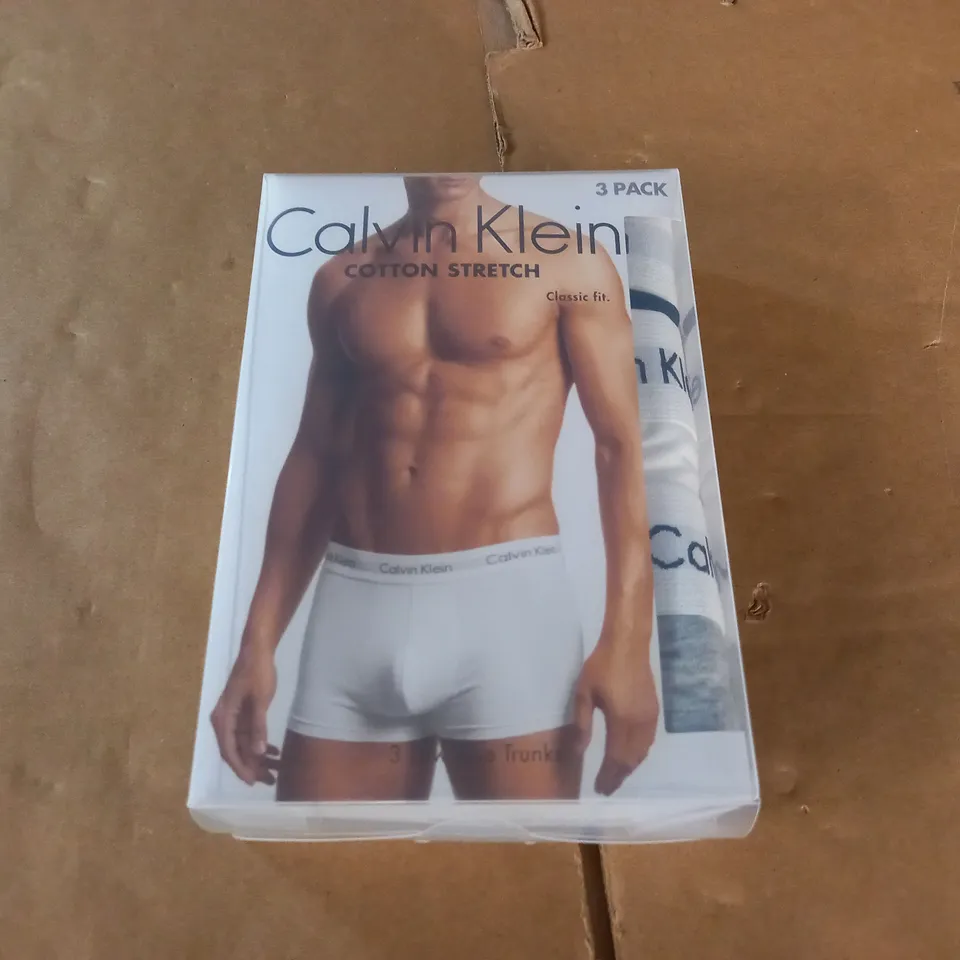 CALVIN KLEIN 3-PACK LOW RISE TRUNKS - S