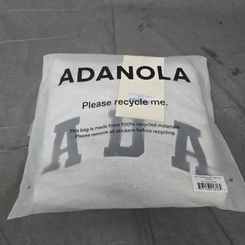 ADANOLA OVERSIZED HOODIE – LIGHT GREY MELANGE, UK XS