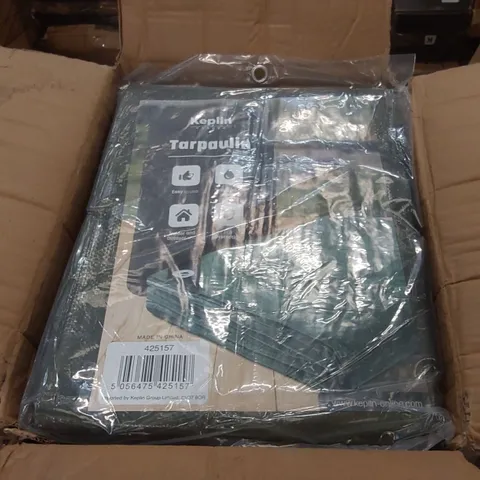 BOX OF APPROXIMATELY 11 KEPLIN TARPAULINS