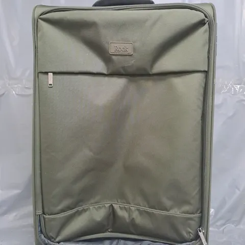 ROCK LUGGAGE PARIS 8 WHEEL SOFTSHELL LIGHTWEIGHT MEDIUM SUITCASE WITH LOCK 