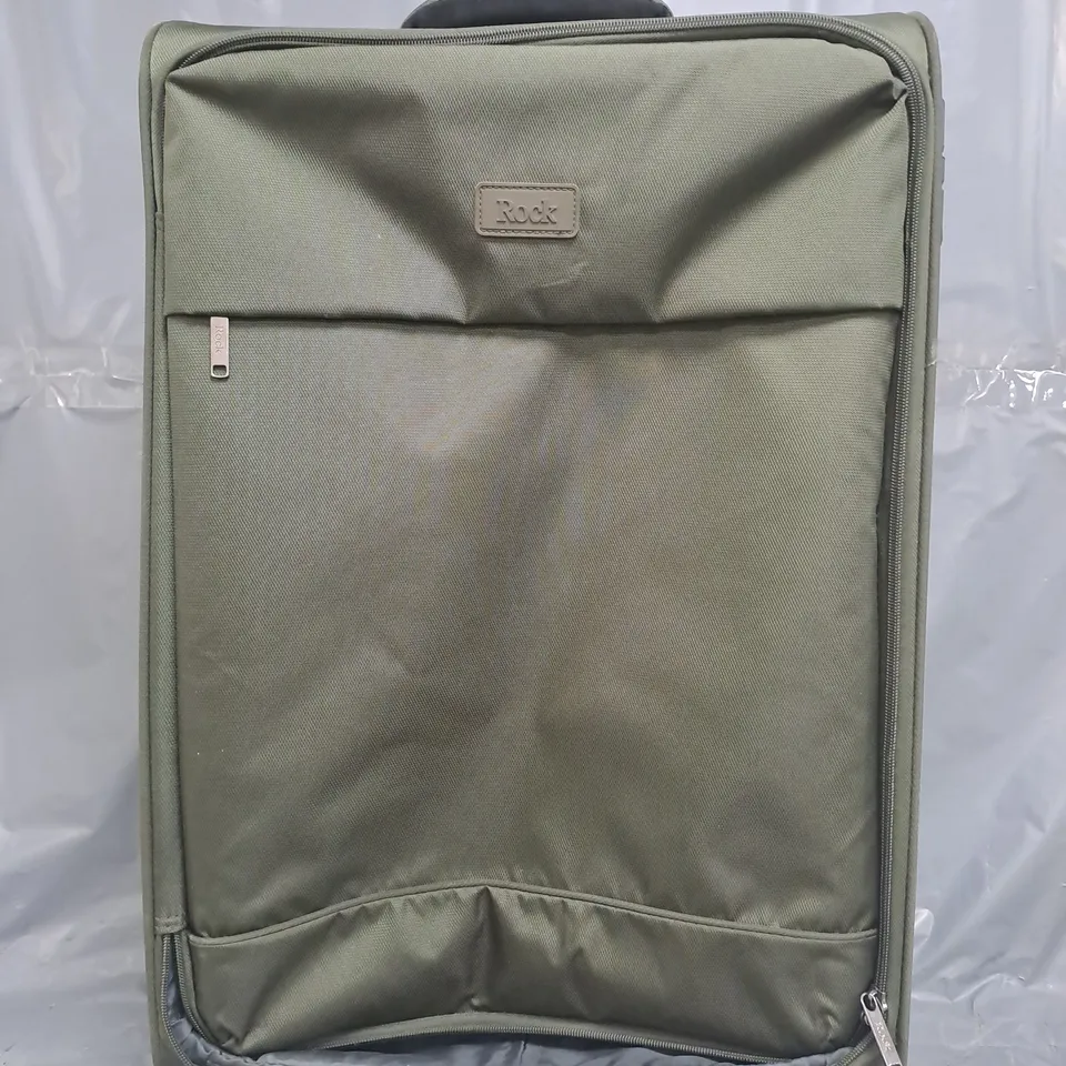 ROCK LUGGAGE PARIS 8 WHEEL SOFTSHELL LIGHTWEIGHT MEDIUM SUITCASE WITH LOCK 
