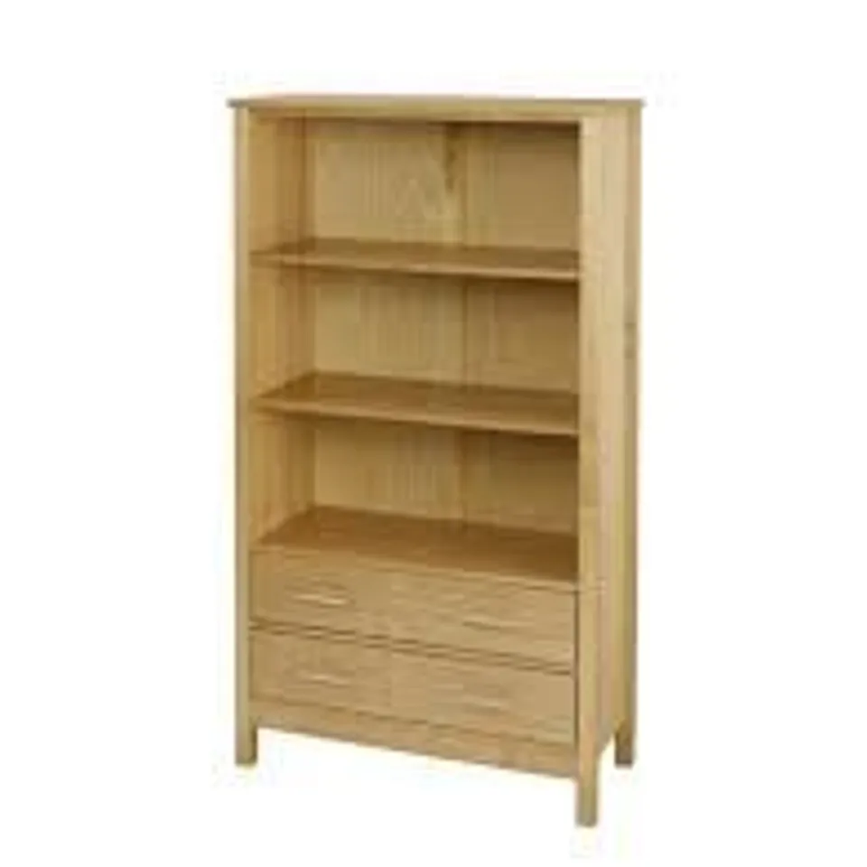 BOXED OAKLEIGH OAK 3 TIER BOOKCASE(ONE BOX)