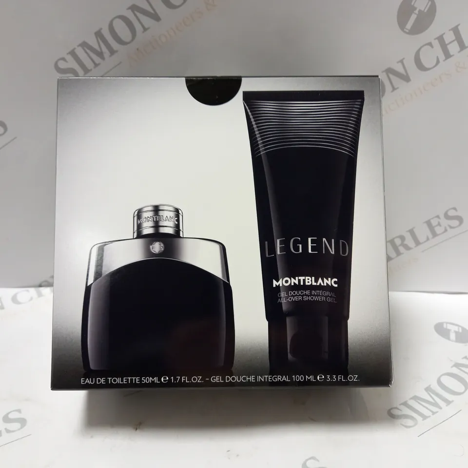 BOXED MONTBLANC LEGEND EAU DE TOILETTE & SHOWER GEL GIFT SET 