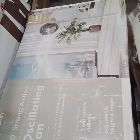 BOXED KEPLIN 10" WHITE OSCILLATING FAN