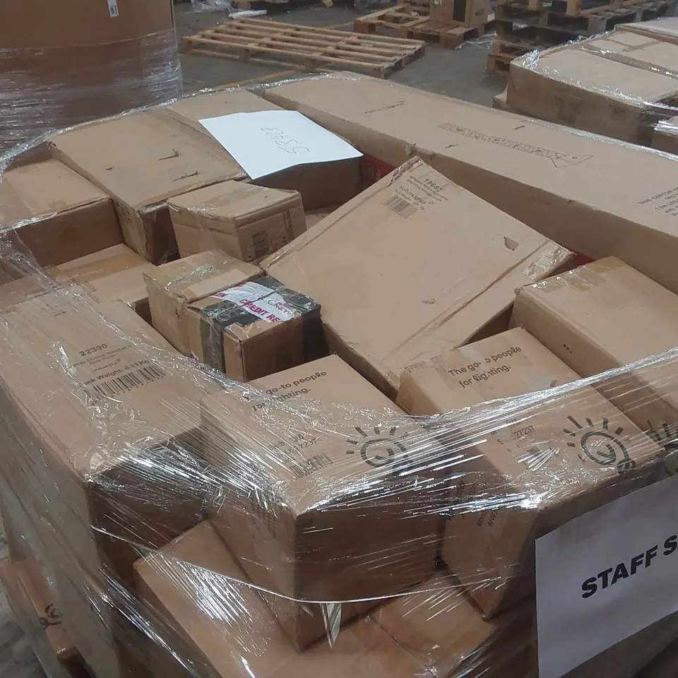 PALLET CONTAINING A VERY LARGE QUANTITY OF ASSORTED LIGHTING ITEMS