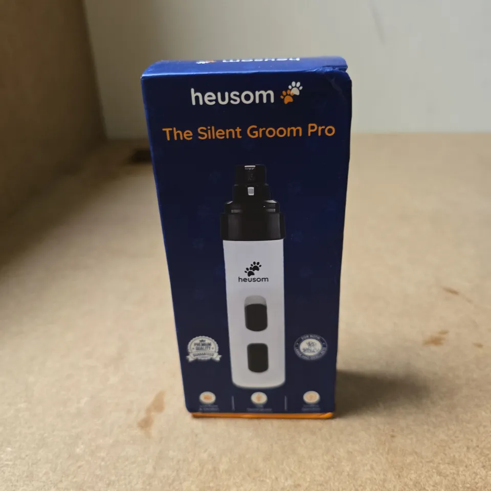 HEUSOM THE SILENT GROOM PRO PET GROOMING DEVICE – BOXED