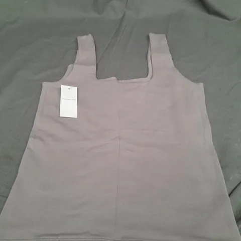 ABERCROMBIE & FITCH LIGHT BROWN CROPPED TANK TOP - MEDIUM