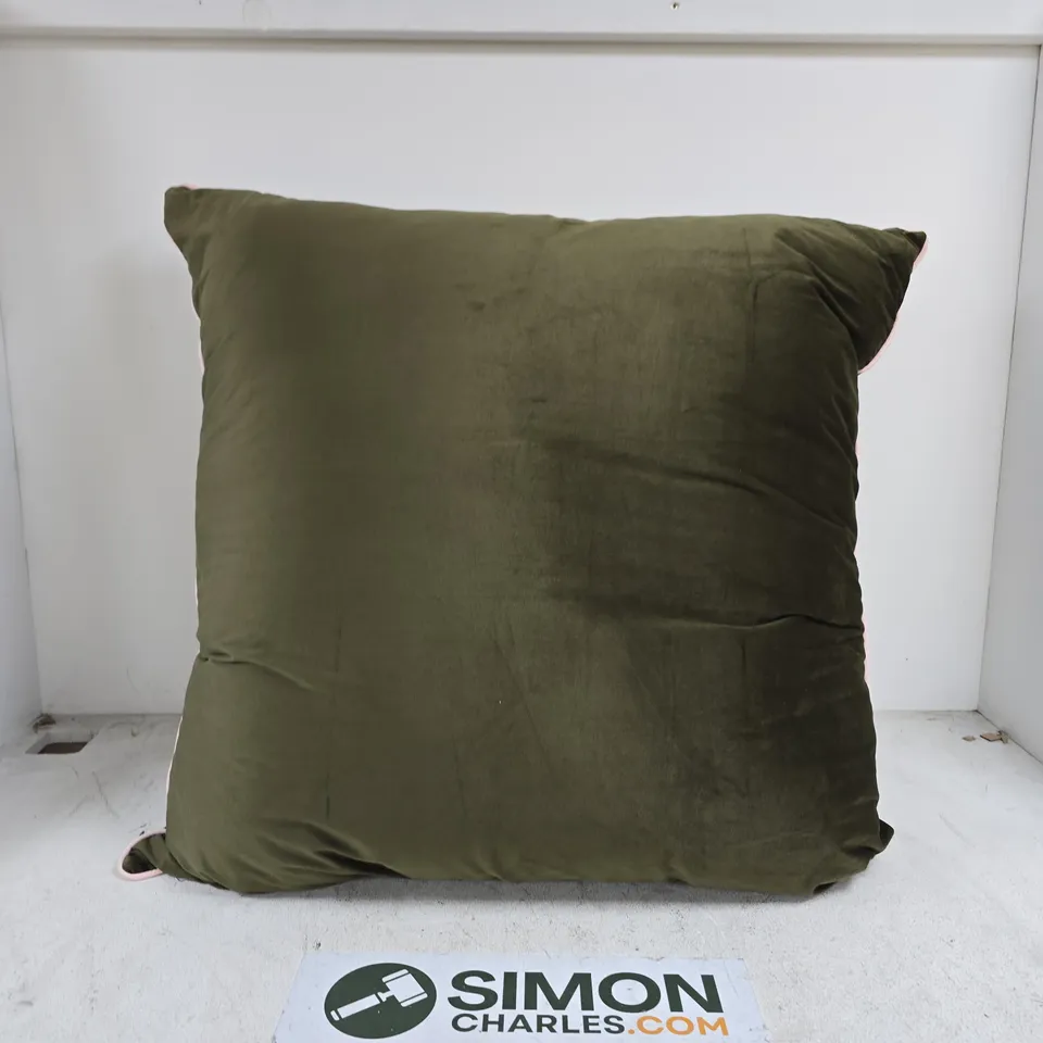 LARGE GREEN COUCH PILLOW