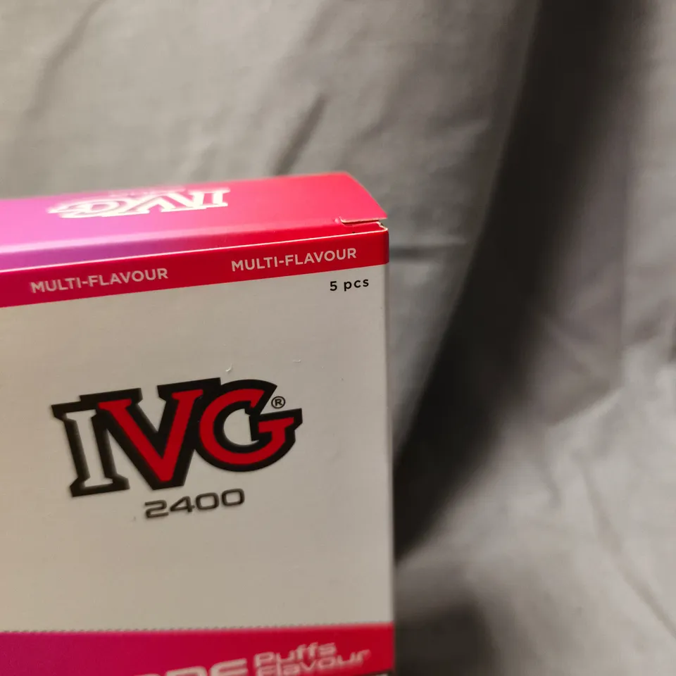 SEALED IVG 2400 4-IN-1 FLAVOURS DEVICE PINK EDITION – 5-PACK
