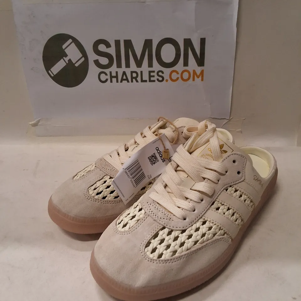 ADIDAS SAMBA OG MULE SHOES – CREAM/OFF-WHITE, UK 6.5 (EU 40)