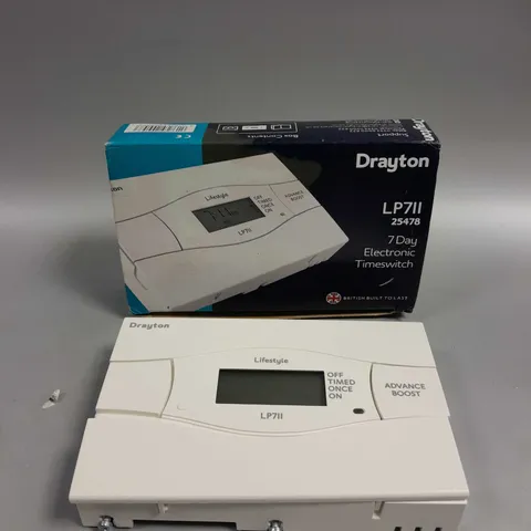 BOXED DRAYTON LP711 7 DAY ELECTRONIC TIME SWITCH