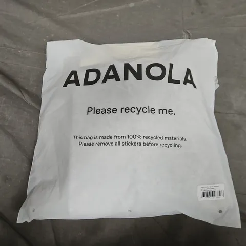 BAGGED ADANOLA VARSITY KNIT LEG SWEATPANTS IN LIGHT GREY - MEDIUM