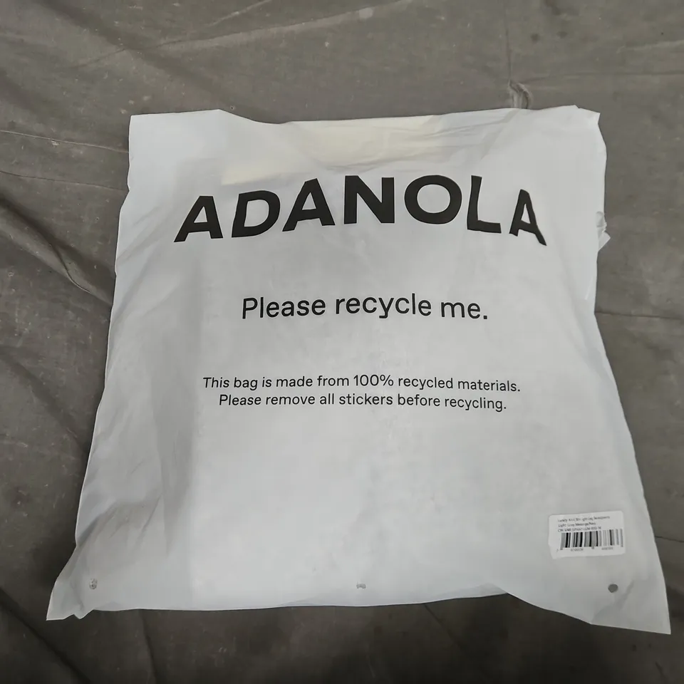 BAGGED ADANOLA VARSITY KNIT LEG SWEATPANTS IN LIGHT GREY - MEDIUM