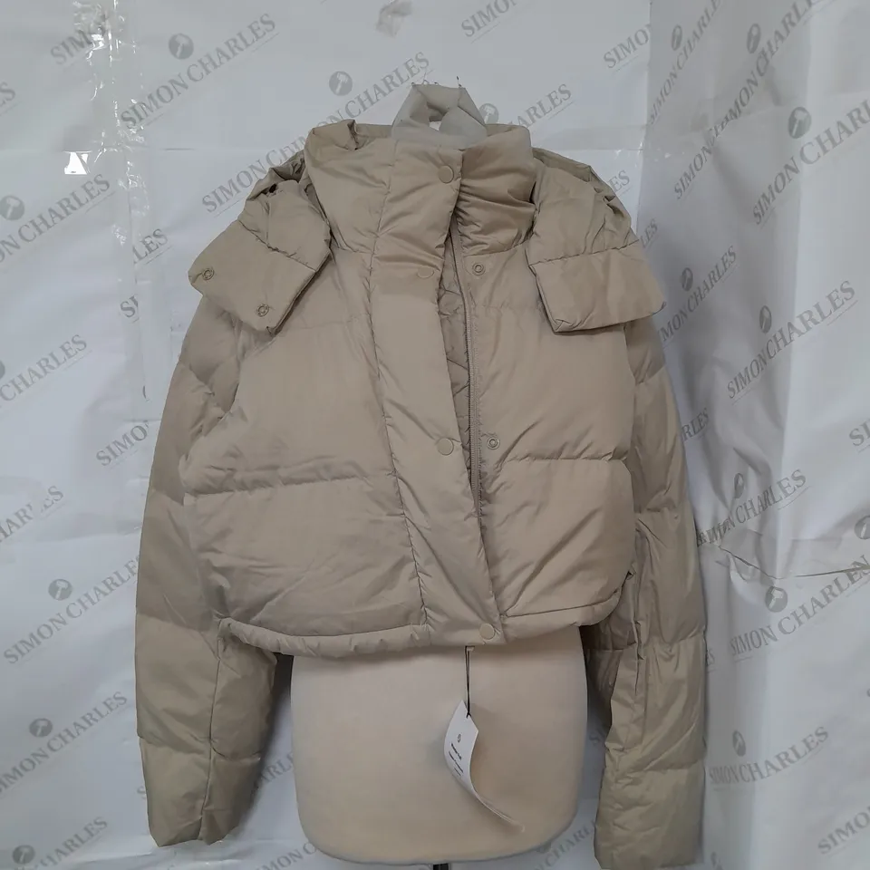 LULULEMON PADDED JACKET IN BEIGE - SIZE 8