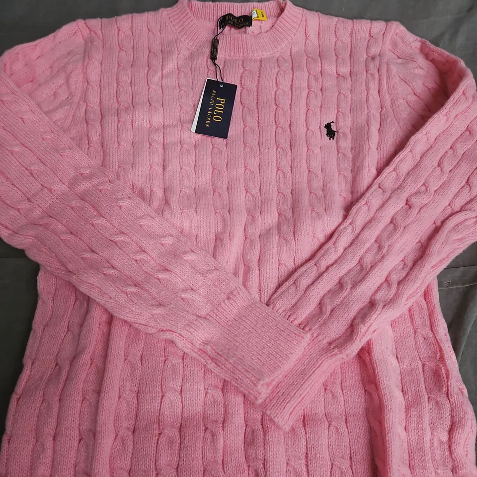 POLO RALPH LAUREN KNIT JUMPER - SIZE S