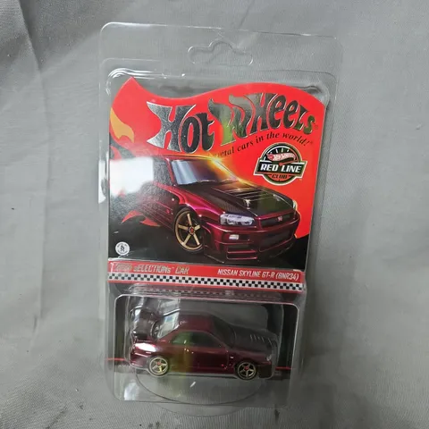 SET OF 3 HOT WHEELS NISSAN SKYLINE GT-R (BNR34) DIE-CAST CAR – RED LINE CLUB EDITION