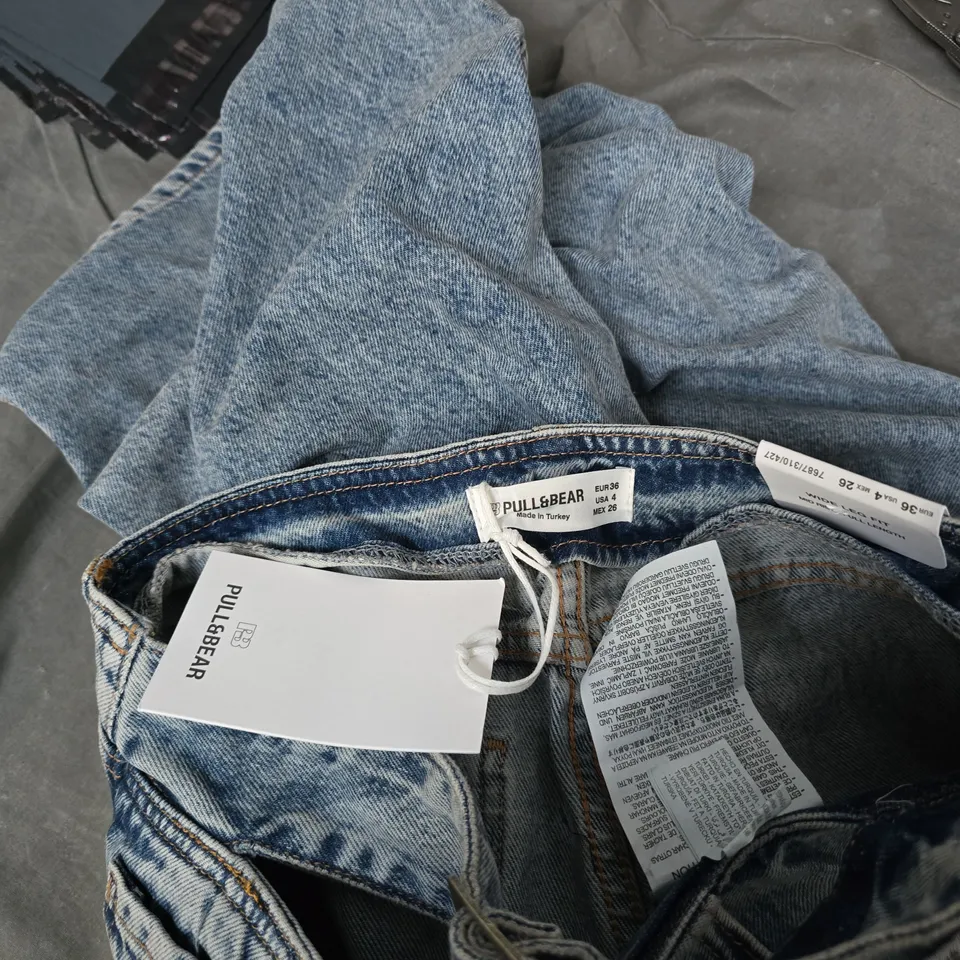 PULL&BEAR BLUE DENIM JEANS, EU 36 / US 4