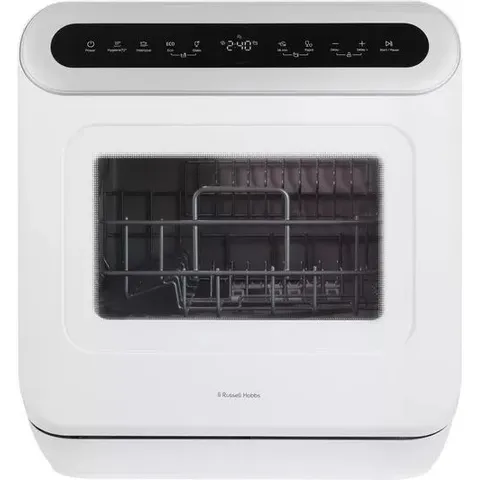 BOXED RUSSELL HOBBS RH3TTDW0D1W TABLE TOP DISHWASHER - WHITE