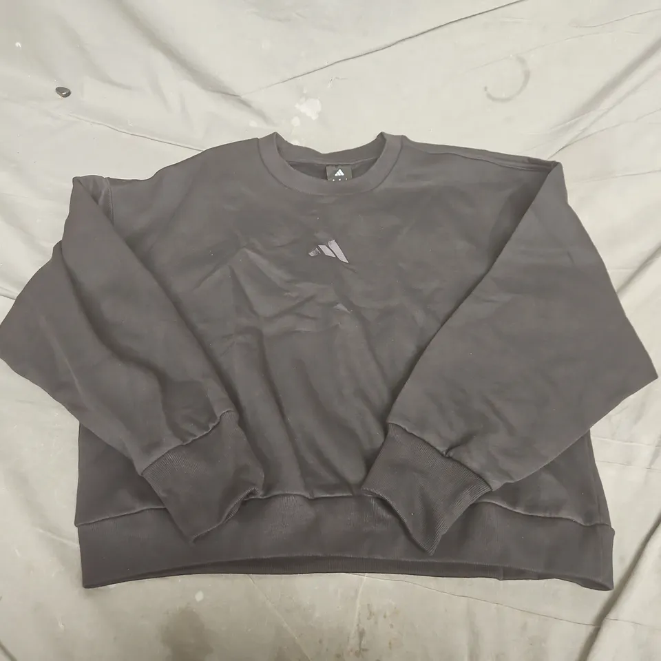 ADIDAS BLACK SWEATSHIRT – UK LARGE (L) 
