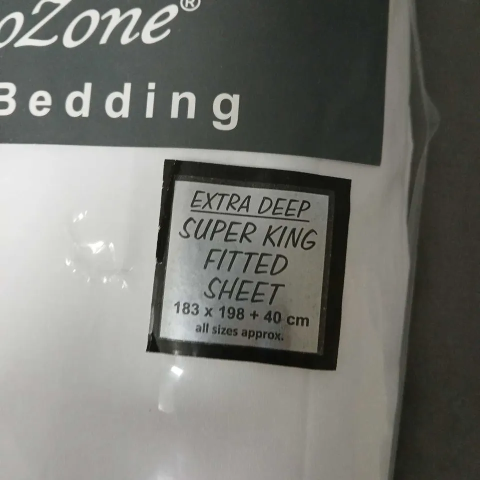 AZ AMIGOZONE LUXURY BEDDING EXTRA DEEP SUPER KING FITTED SHEET – 200 THREAD COUNT