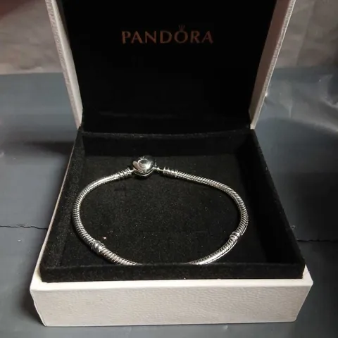 PANDORA SILVER CHARM BRACELET IN PRESENTATION BOX