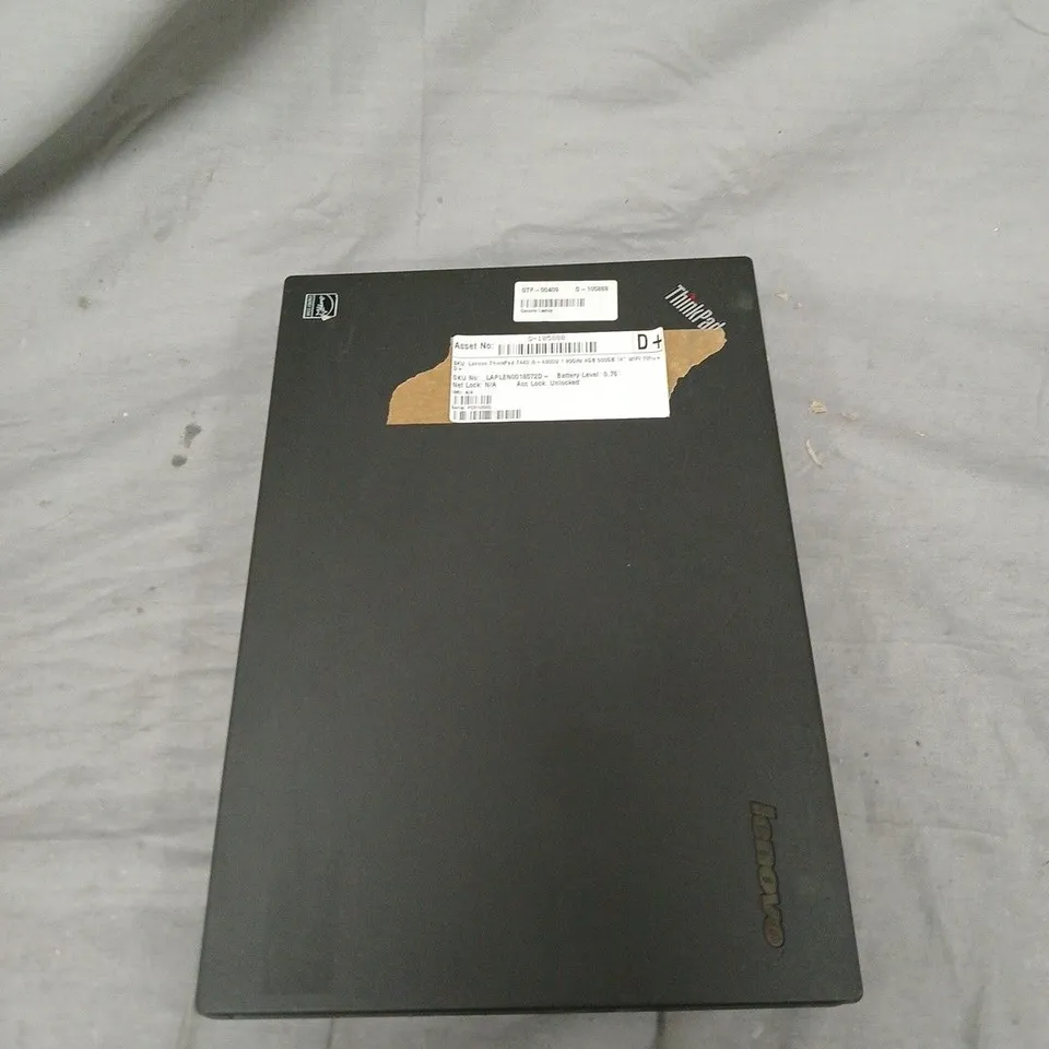 LENOVO THINKPAD T440 LAPTOP – I5-4300U, 4GB RAM, 500GB HDD, 14" DISPLAY. DOES NOT POWER ON