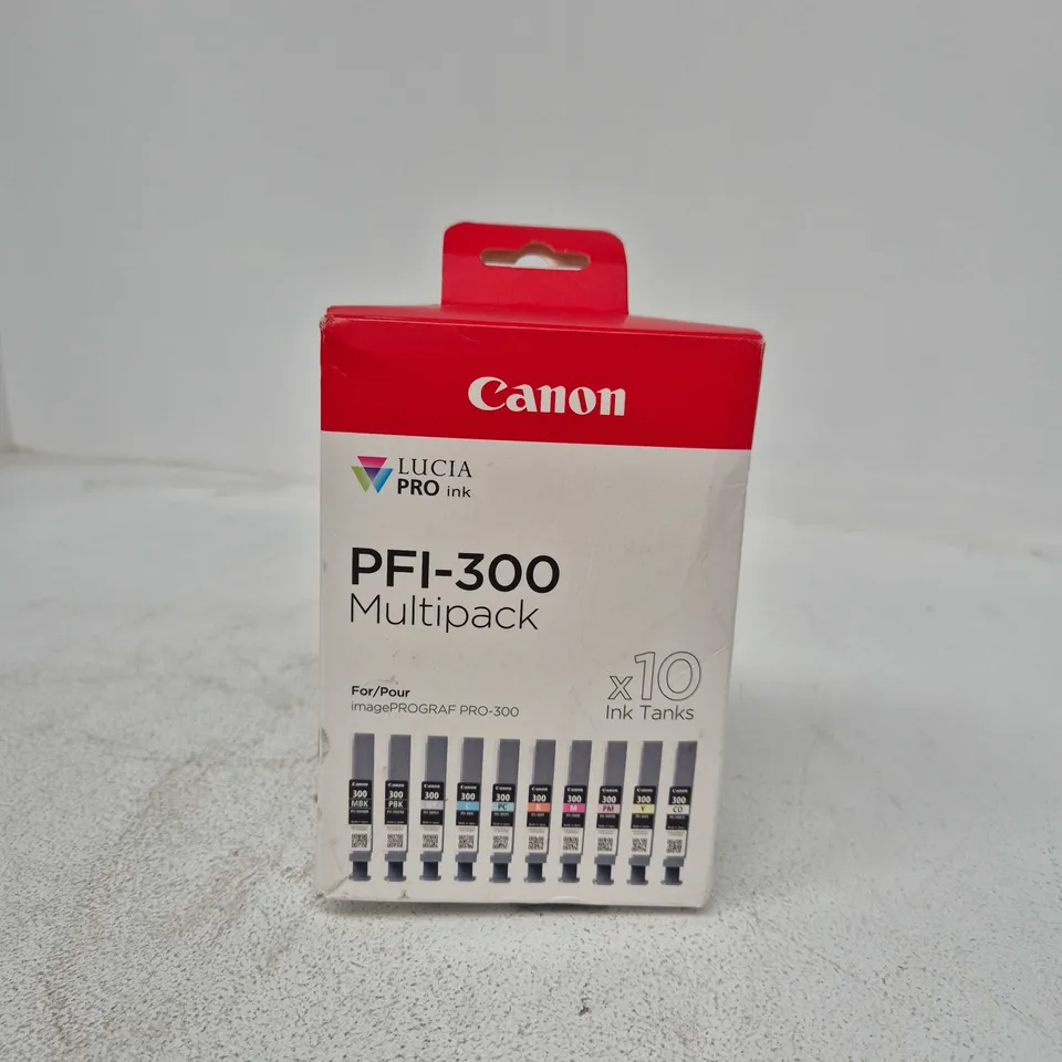 BOXED CANON PFI-300 MULTIPACK (X10 INK TANKS)