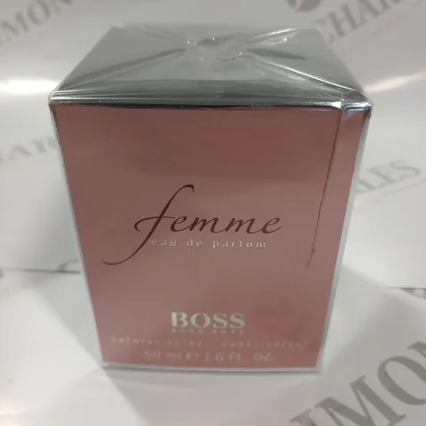 BOXED AND SEALED HUGO BOSS FEMME EAU DE PARFUM 50ML