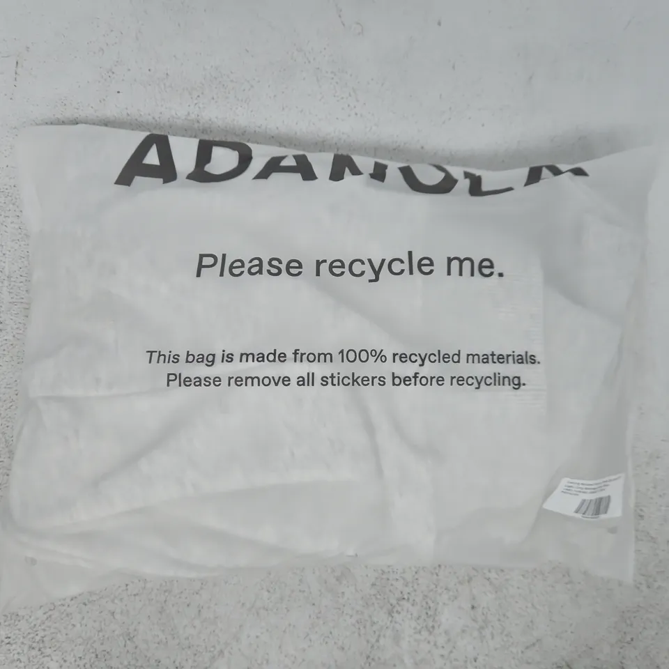 BAGGED ADANOLA VARSITY RELAXED FUNNEL NECK ZIP SWEATSHIRT IN GREY SIZE SMALL