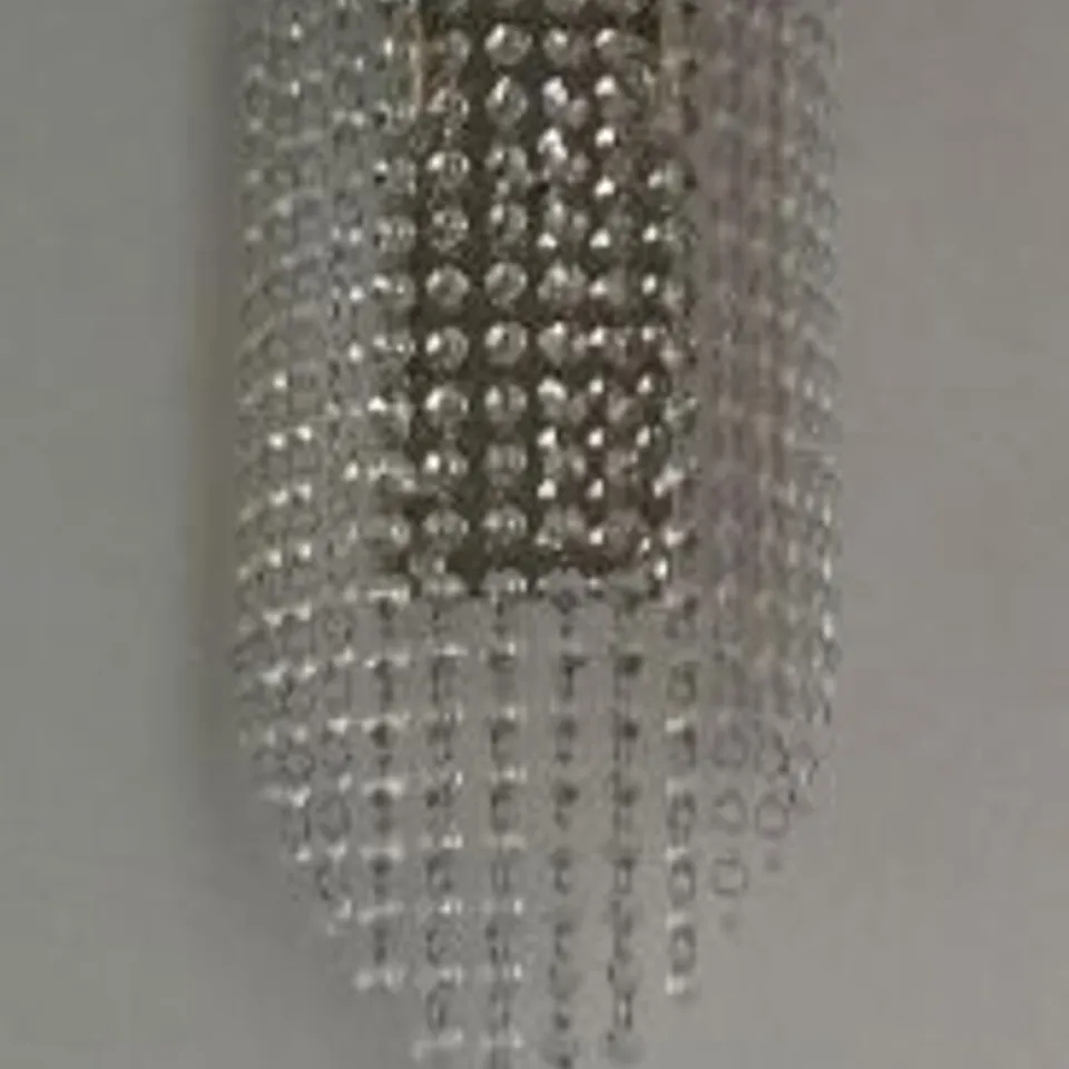 DESIGNER HANGING CUT CRYSTAL DROPLETS WALL LIGHT