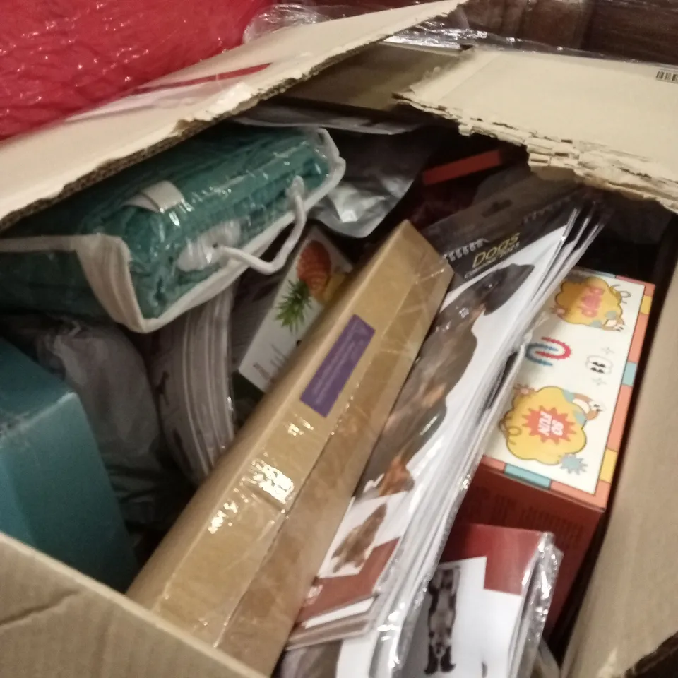 PALLET OF ASSORTED HOUSEHOLD GOODS AND PRODUCTS TO INCLUDE; HAIR STRAIGHTENERS, ALARM CLOCKS, DECOR ITEMS ETC