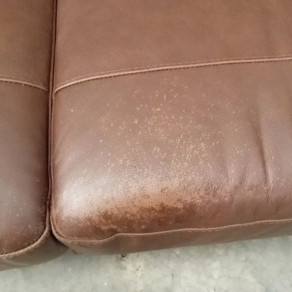 HAMPSHIRE ITALIAN LEATHER 2 SEATER SOFA RRP £899