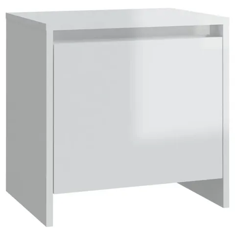 BOXED GENUTA MANUFACTURED WOOD BEDSIDE TABLE