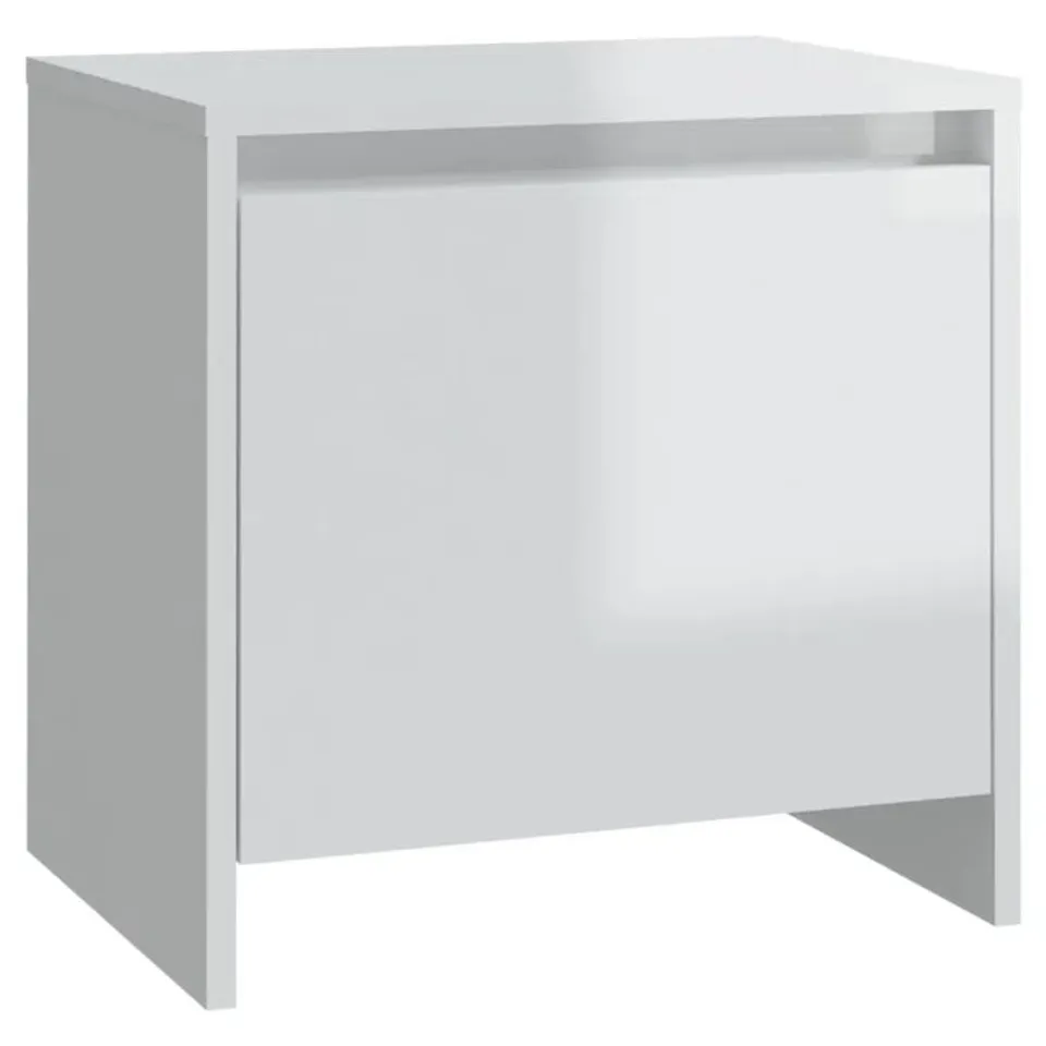 BOXED GENUTA MANUFACTURED WOOD BEDSIDE TABLE 