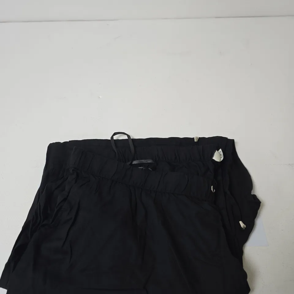 BONPRIX BLACK WOMEN'S WIDE LEG TROUSERS, UK 28 (EU 56, US 20W)