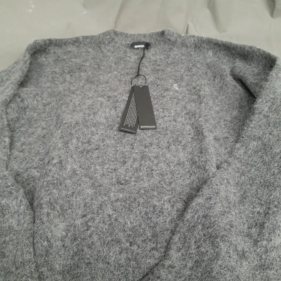 REPRESENT ALPACA KNIT SWEATER IN ALPACA WOOL - SMALL