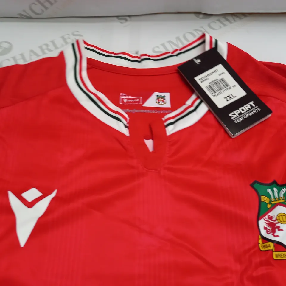 SPORTS PERFORMANCE WREXHAM FC REPLICA SHIRT - 2XL
